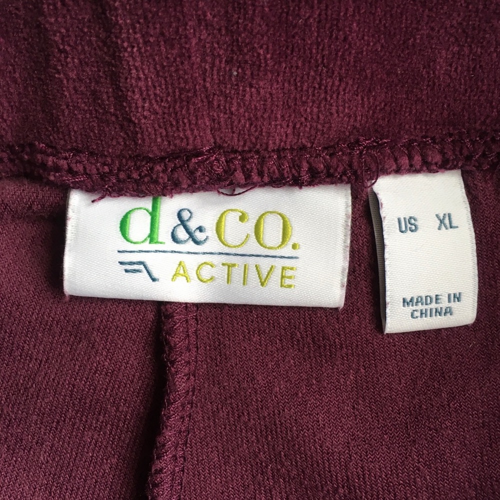 Denim & Co. Active, Velour Ankle Pants with Pockets, XL - Picture 5 of 5